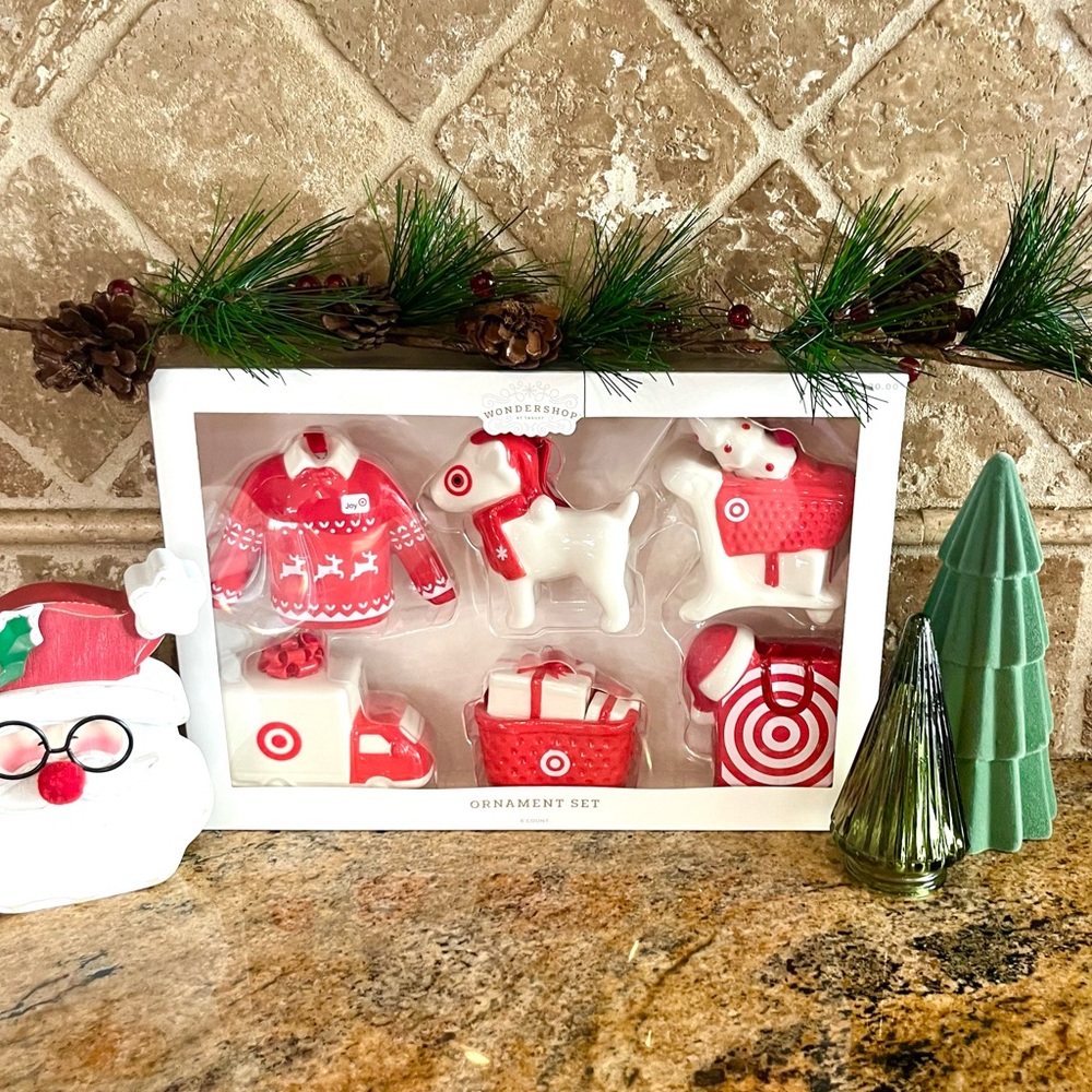 NEW Target Wondershop Christmas Ornament Set 6pc